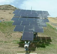 Solar Tracking Device being tested at the Outdoor Test Facility