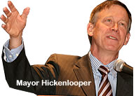 Mayor John Hickenlooper, 
                21 years later at RVC
