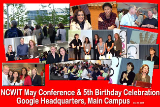 NCWIT Confernce & Bday Party @ Google Headquarters 5/13/09