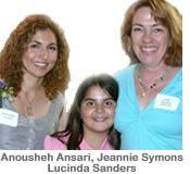 Anousheh with Jennie Symons and Lucy Sanders