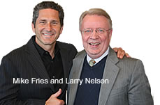 Mike Fries, Liberty Global and Larry Nelson, w3w3® 
        Media Network