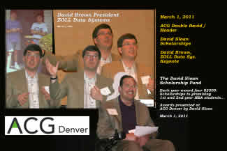 ACG Denver, David Sloan Scholarship Annual Awards; Keynote Address, David Brown, President, ZOLL Data Systems