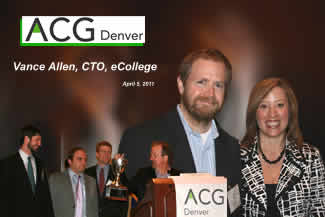 Vance Allen, CTO, eCollege + Business Plan Comp Awards