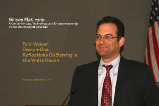 Phil Weiser, Reflections: White House 9-8-11