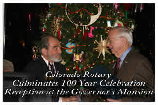 12/7/2011 Rotary Clubs in Colorado Annual Reception at the Governor's Mansion 