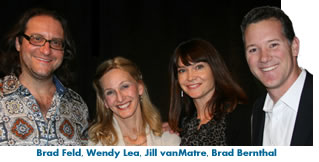 Wendy Lea with Brad Feld, Jill VanMatre & Brad Bernthal at Entrepreneurs Unplugged in the ATLAS Institute 12/3/2012