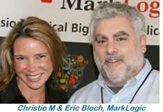 Christie with Eric Bloch, Director, Community at MarkLogic