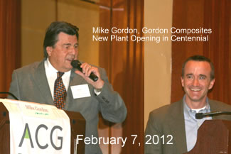 ACG Denver, February 2012 - Speaker Mike Gordon, Gordon Composites / Polystrand