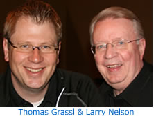 Thomas Grassl, SAP Global Marketing, and Larry Nelson, w3w3® Media Network