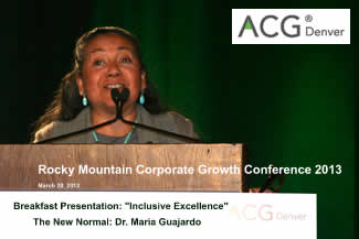 ACG Denver Opens Rocky Mountain Corporate Growth Conference 2013