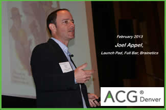 Joel Appel Speaker at ACG Denver February Luncheon 2-5-2013