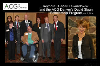 ACG Denver April Lunchheon with Keynote Penny Lewandowski - Colorado Companies to Watch & the David Sloan Scholarship Awards