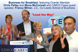 Chris Pelley, CIMCO Cares - TiE Rockies, Business for Breakfast - June 7, 2013