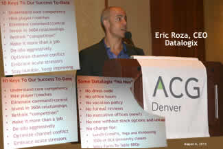 ACG Denver presents Eric Roza, CEO, Datalogix 8/6/2013