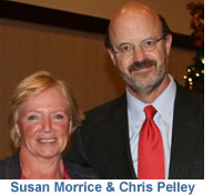 Chris Pelley with featured guest Susan Morrice, Founder and Chairperson of Belize Natural Energy